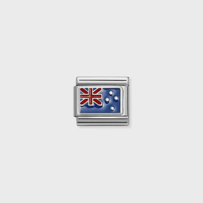 Nomination Steel Enamel New Zealand Flag 330207-35