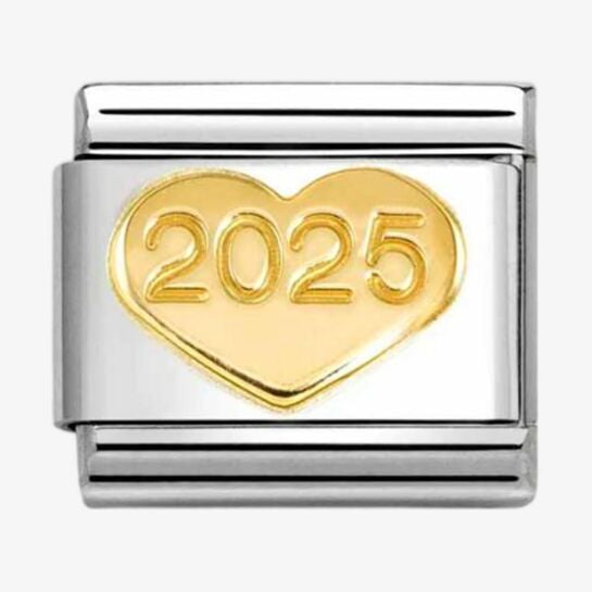 NOMINATION Gold 2025 Heart Charm 030149-58