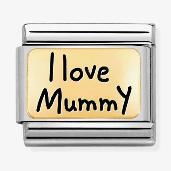 NOMINATION Charm (IC) in 750 Gold (02_I love Mummy)