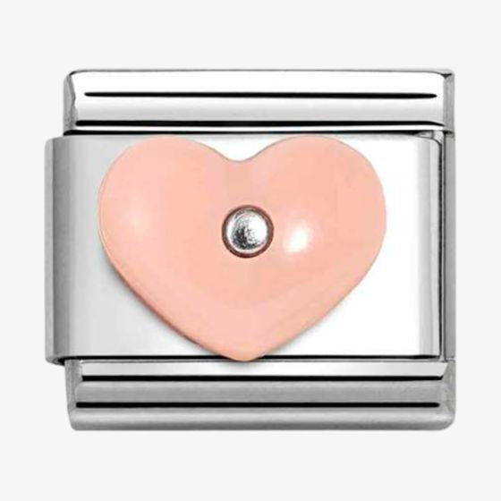 NOMINATION CLASSIC Silvershine Pink Heart Charm 330509-18