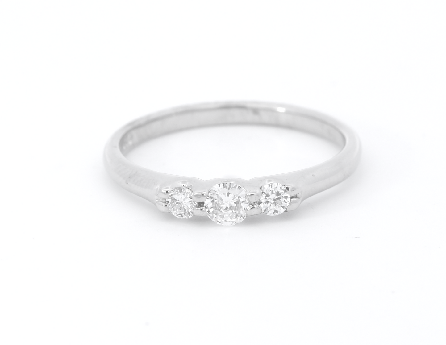Platinum Diamond Trilogy Ring - 10174GZD