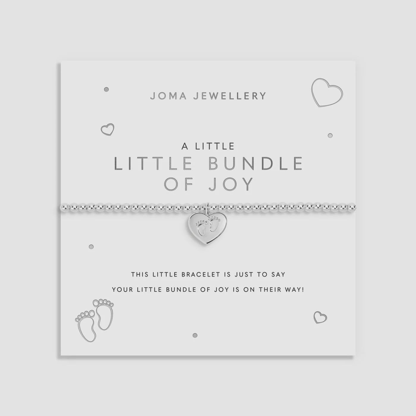 Joma A Little 'Little Bundle Of Joy' Bracelet In Silver Plating 10220