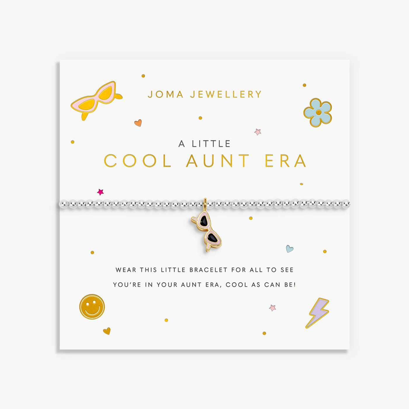 Joma A Little Vibes 'Cool Aunt Era' Bracelet In Silver And Gold Plating 10234