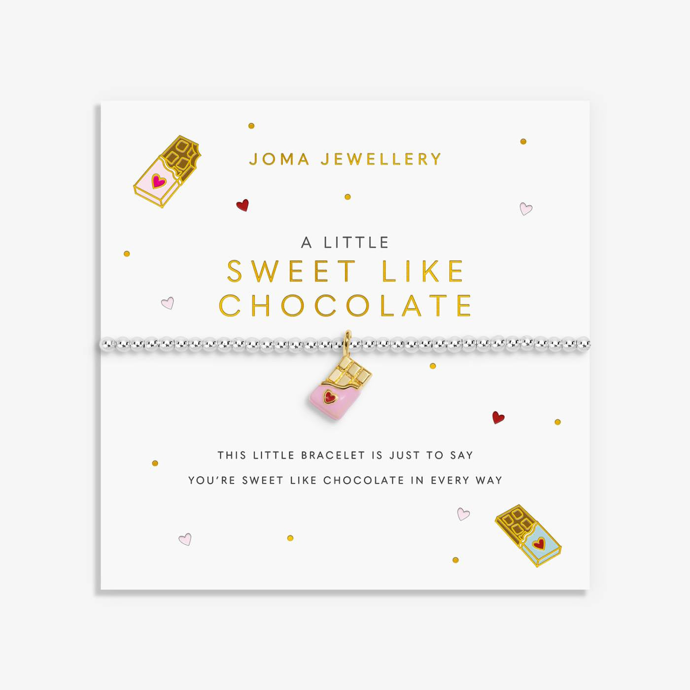 Joma A Little Vibes 'Sweet Like Chocolate' Bracelet In Silver And Gold Plating 10237