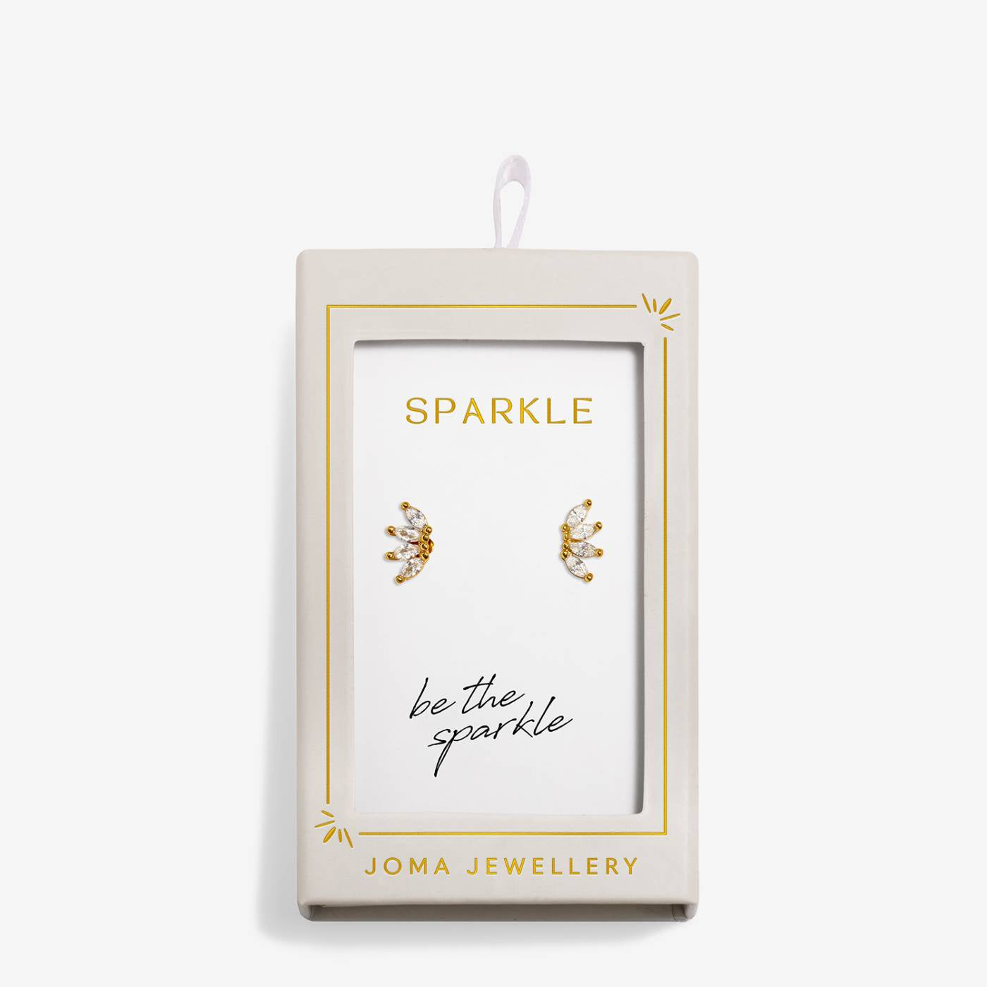 Joma Moments To Shine 'Sparkle' Stud Earrings In Gold Plating 10325