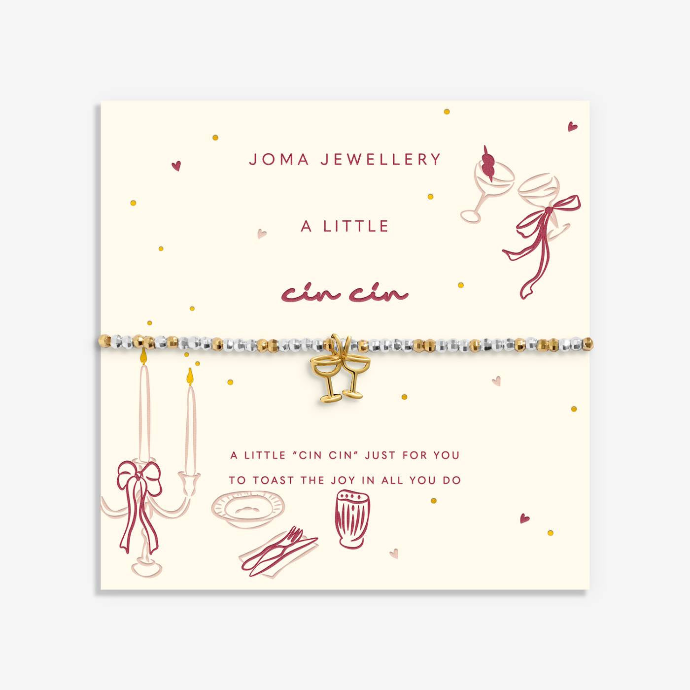 Joma Little Stories 'Cin Cin' Bracelet In Silver and Gold Plating 10556