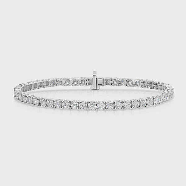 9ct Gold Lab Grown Diamond Line Bracelet 10.00ct