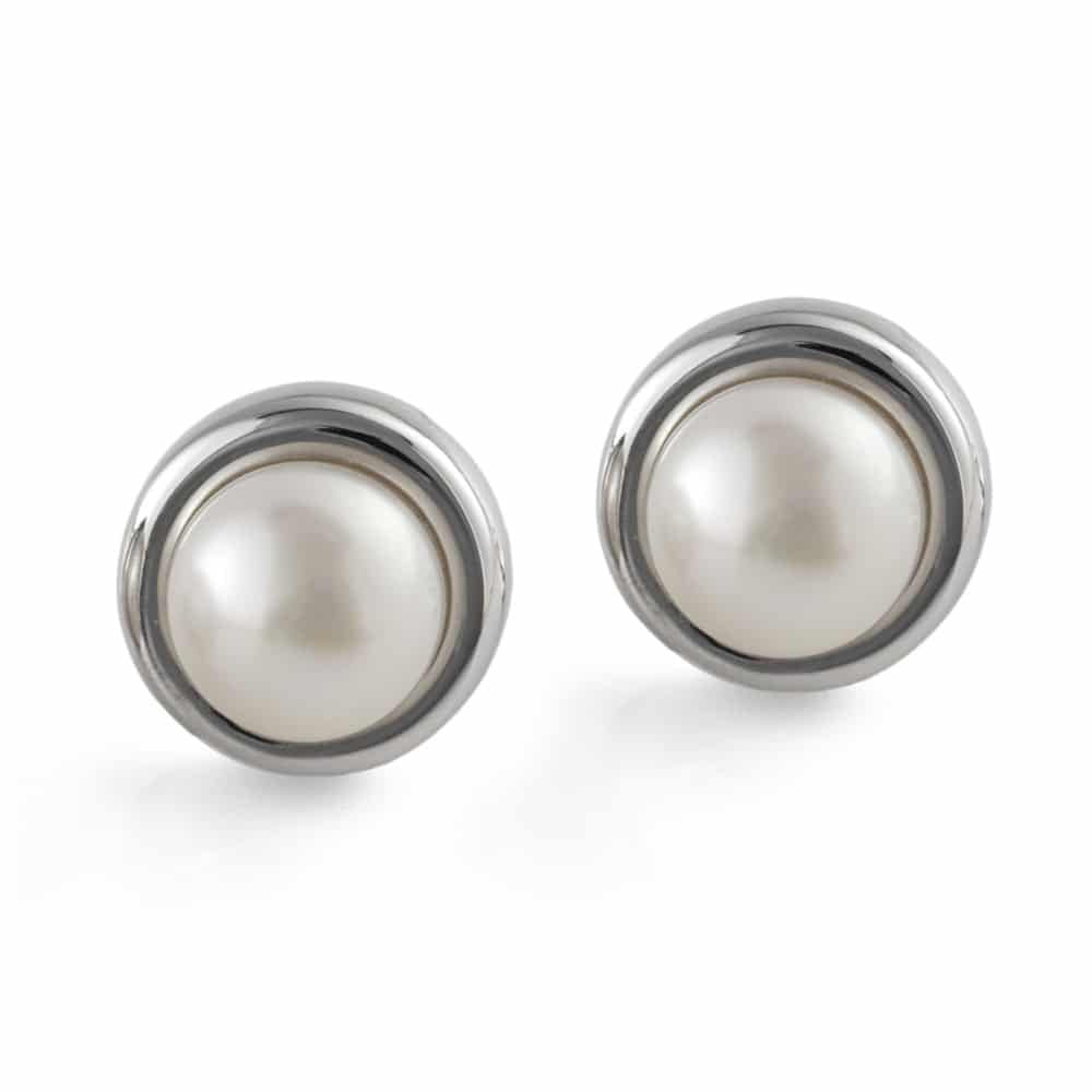 Jersey Pearl Alice Stud Earrings A01SEW