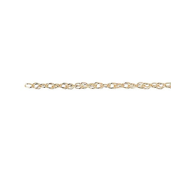 Perma Jewel Yellow Gold-Filled 1.8mm Double Rope Anklet PJ-14201009-27CM