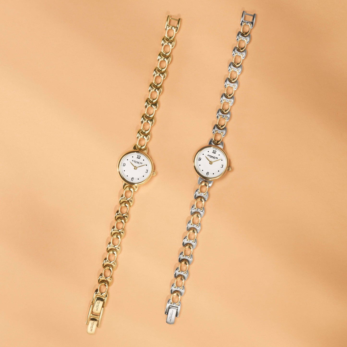 COACH Ladies Iris Gold Plated Bracelet Watch 14504650