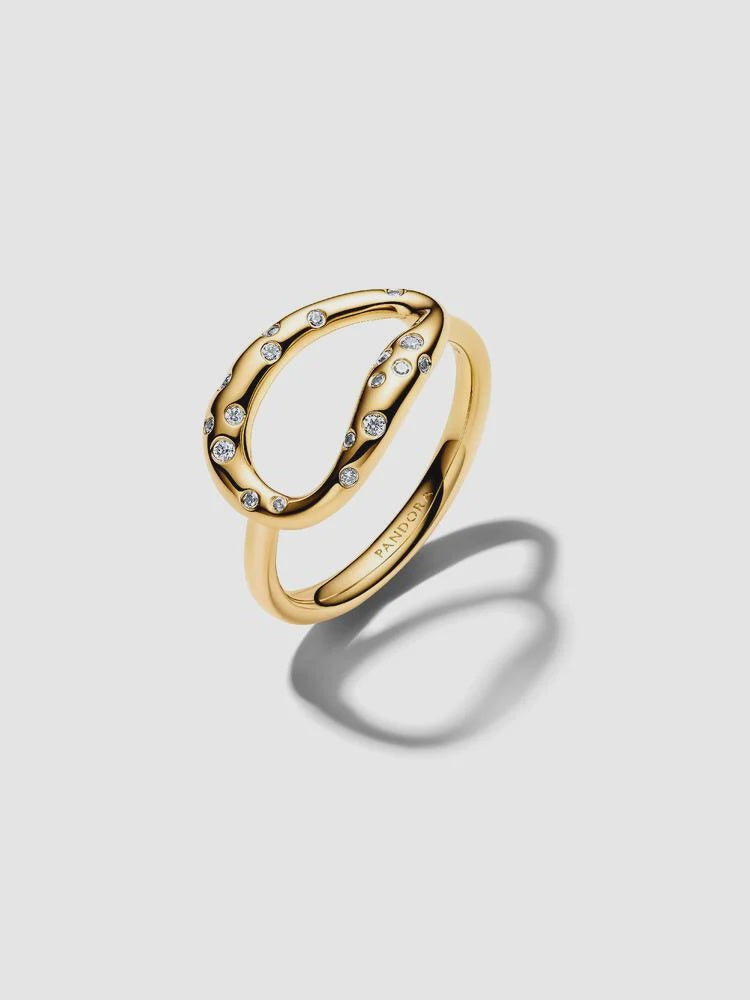 PANDORA Organically Shaped Stone-Set Statement Ring 164676C01