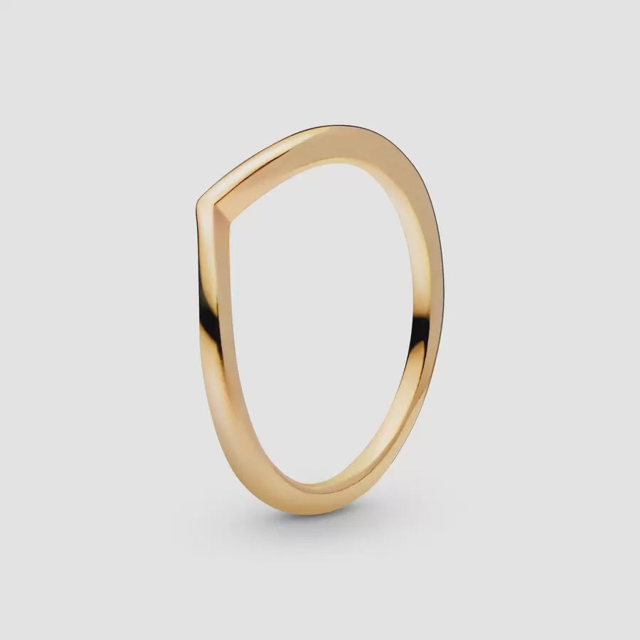 PANDORA Polished Wishbone Ring 168742C00- Size - 168742C00-46