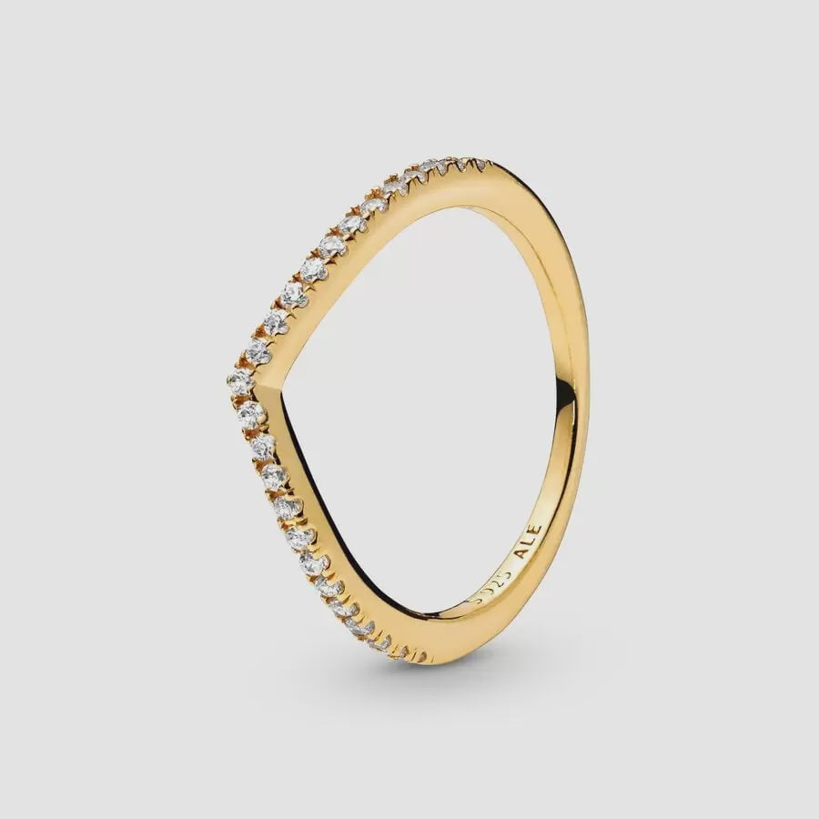 PANDORA Sparkling Wishbone Ring 1687C01
