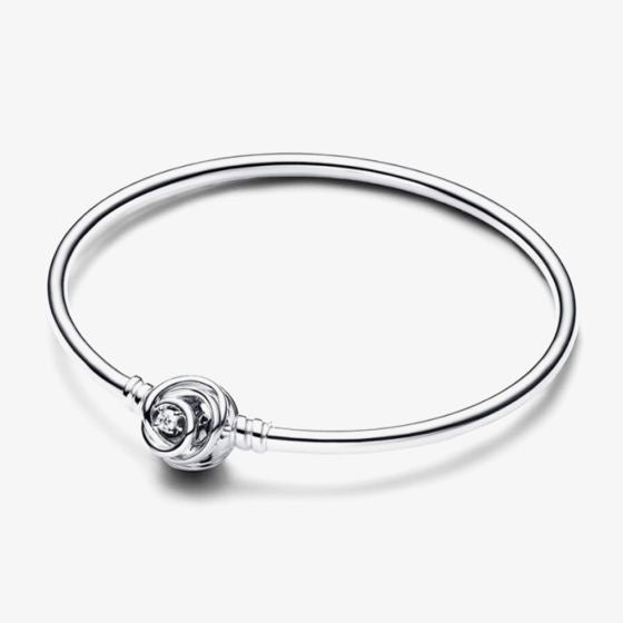 PANDORA Moments Encircled Clasp Bangle CZ 593229C01