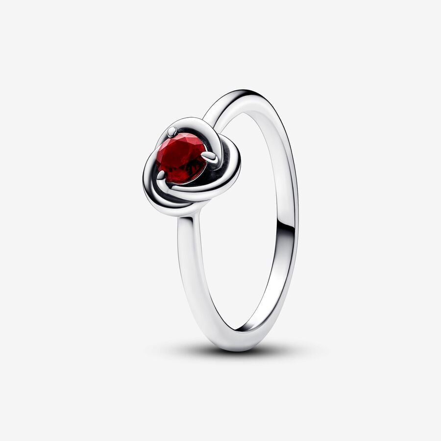 PANDORA January Birthstone Eternity Circle Ring 192993C01