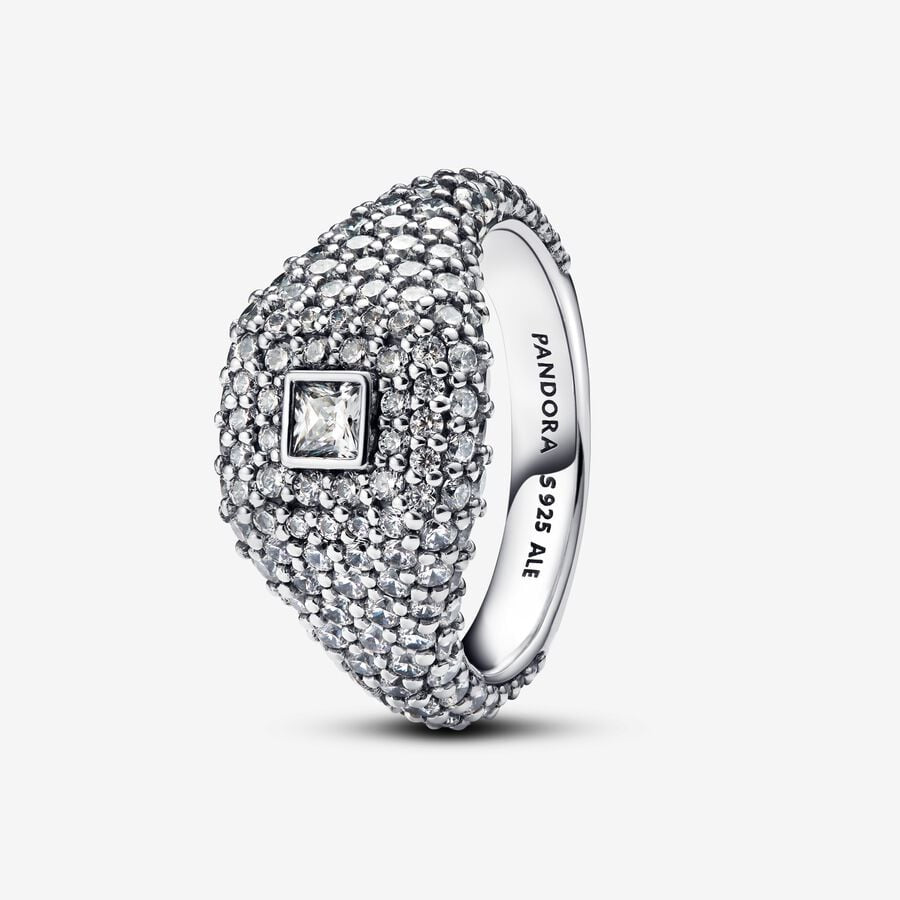 PANDORA Pave Square Cocktail Ring 193556C01