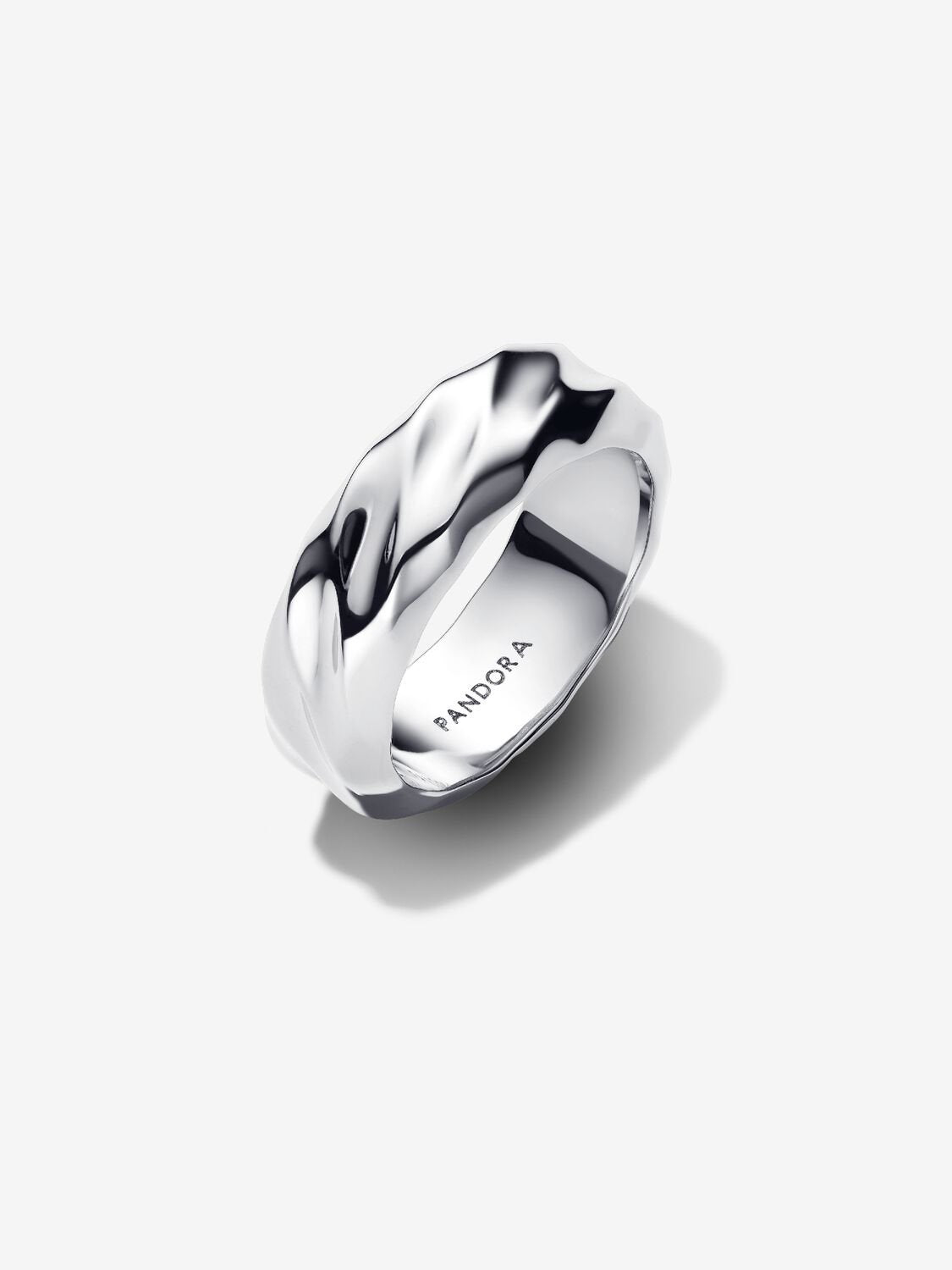 PANDORA Silver Rippled Ring 193886C00