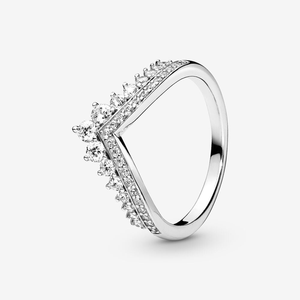 PANDORA Princess Wishbone Ring 197736CZ