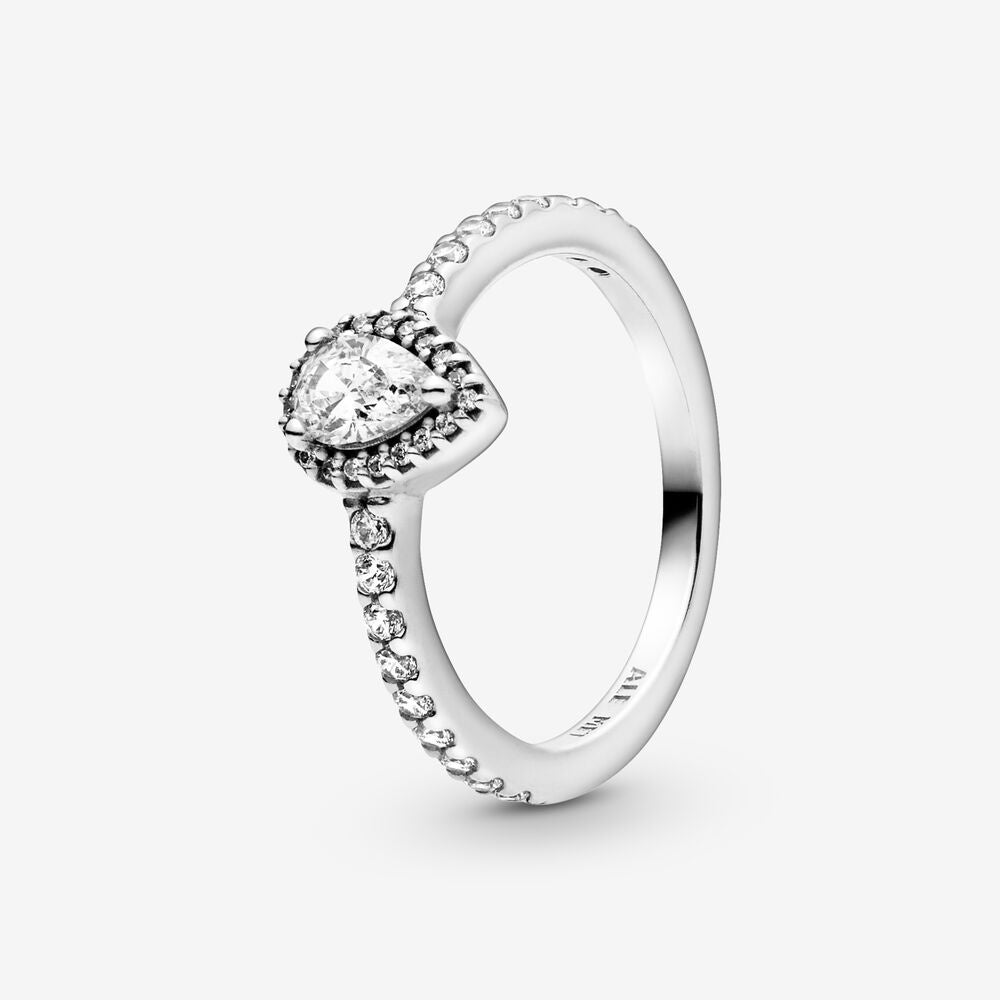 PANDORA Classic Teardrop Halo Ring 198860C01