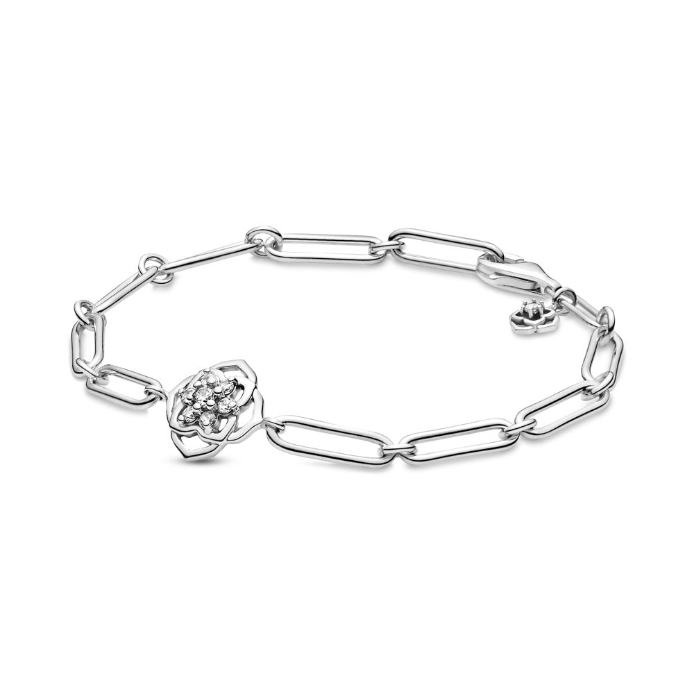 PANDORA Rose Flower Bracelet with CZ 599409C01