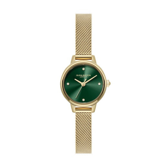 Olivia Burton Mini Dial 23mm Watch YG Green Dial 24000246