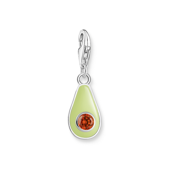 Thomas Sabo Silver Charm Pendant Avocado 2214-691-7