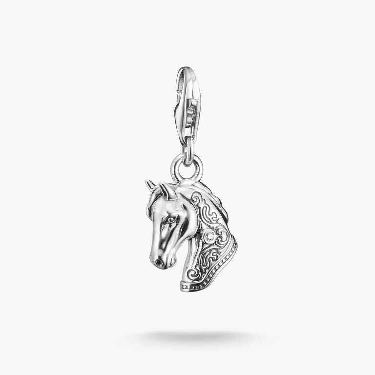 Thomas Sabo Silver Charm Pendant Horse Head Original 2233-643-14