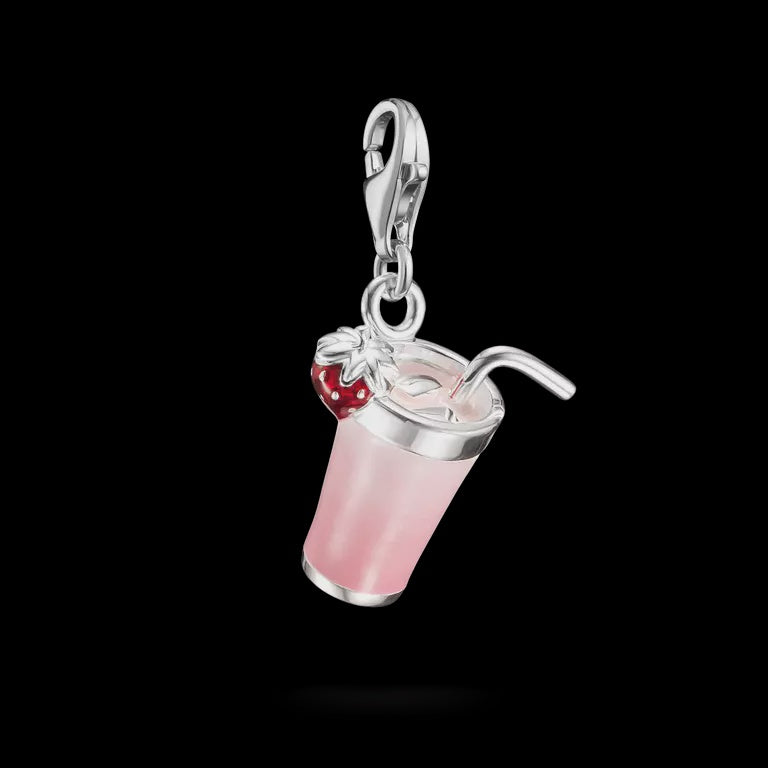 Thomas Sabo Silver Charm Pendant Pink Matcha Original 2239-007-9