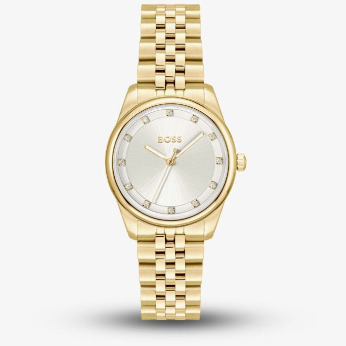 BOSS Gold Tone Silver Dial Watch 1502810