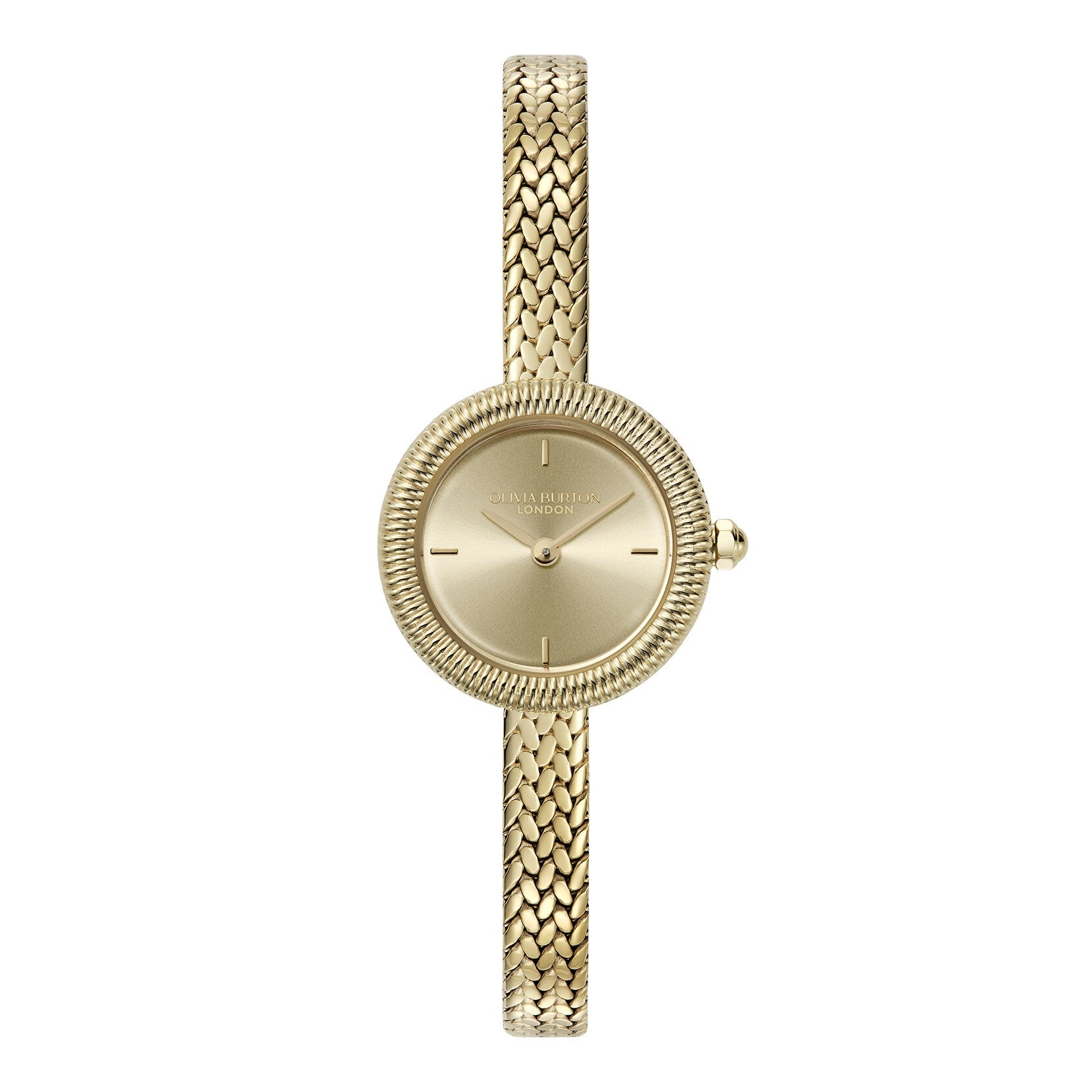Olivia Burton Classic 20mm Finery Gold Mesh Watch 24000279