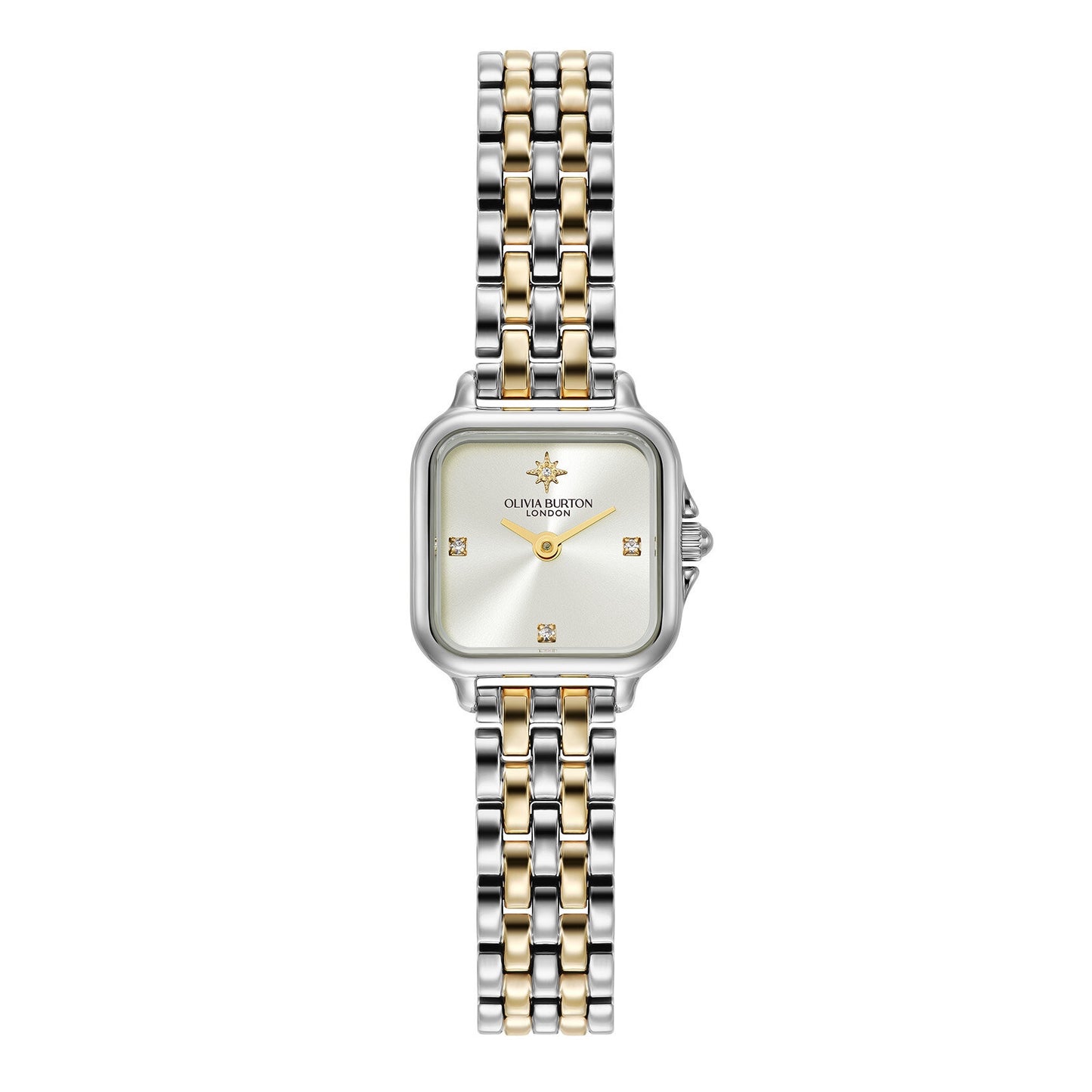 Olivia Burton Olivia Burton 20mm Mini Grosvenor Stainless & Gold IP Watch 24000365
