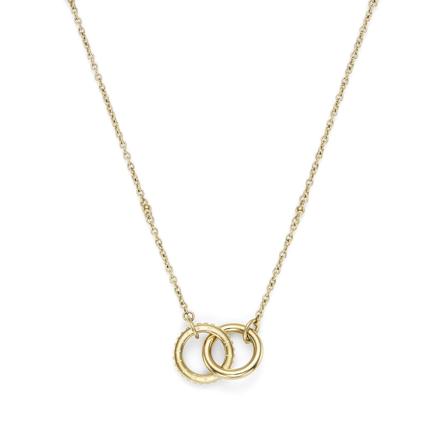 Olivia Burton Amity Interlock Gold Plated Necklace 24100312