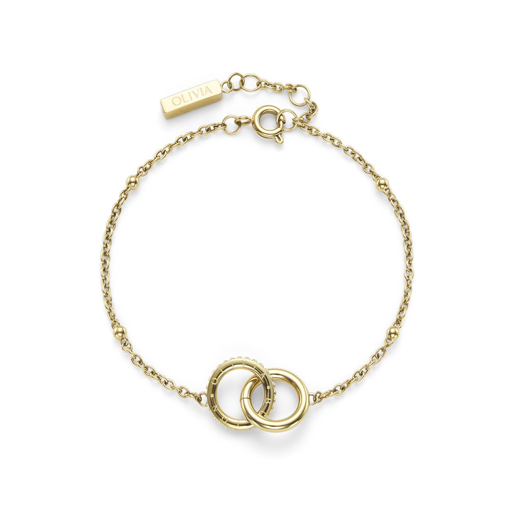 Olivia Burton Amity Interlock Gold Plated Bracelet 24100315