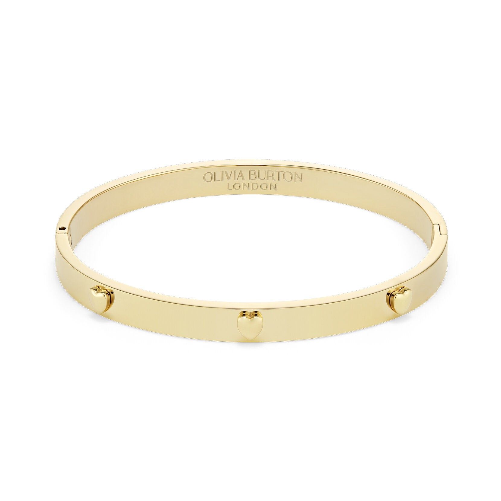 Olivia Burton Mini Heart Gold Plated Bangle 24100466