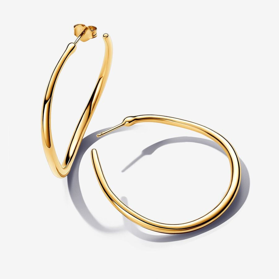 PANDORA Essence Organically Shaped 42 mm Open Hoop Earrings 263299C00