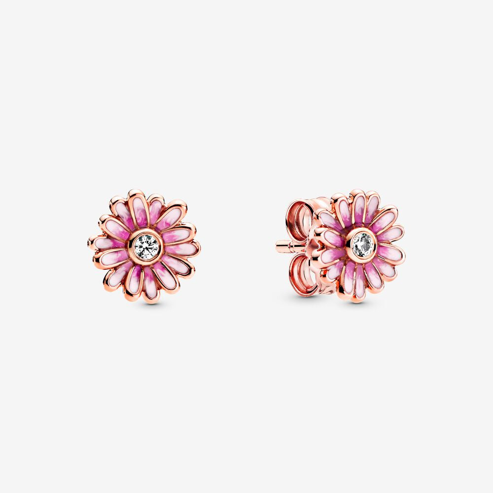 PANDORA Pink Daisy Flower Stud Earrings 288773C01 - 288773C01