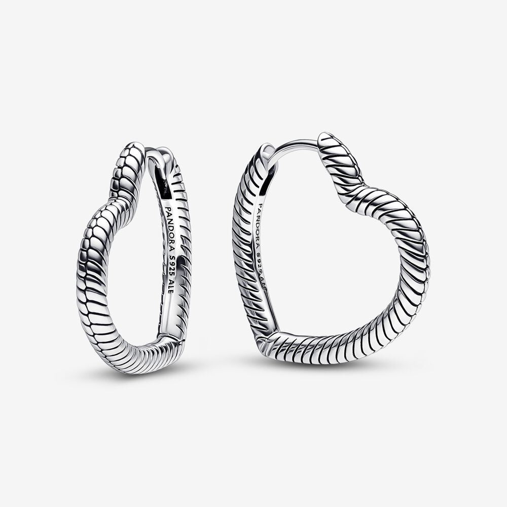PANDORA Moments Heart Charm Hoop Earrings 292236C00 - 292236C00