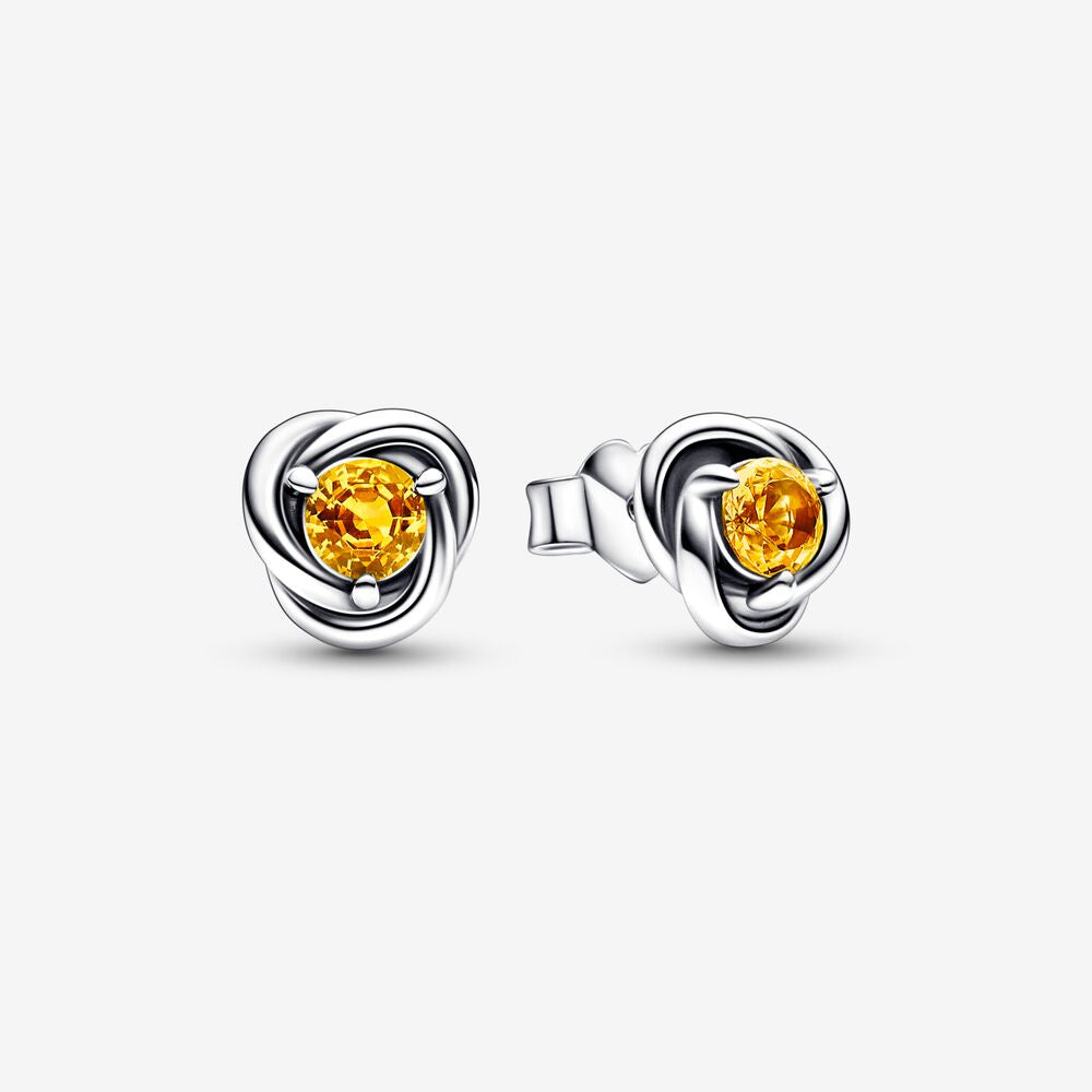 PANDORA November Birthstone Eternity Circle Stud Earrings 292334C04