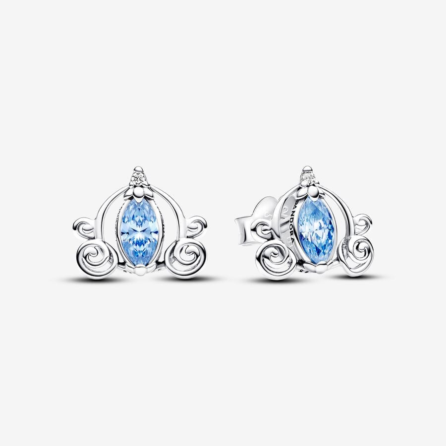 PANDORA Disney Cinderella's Carriage Stud Earrings 293060C01