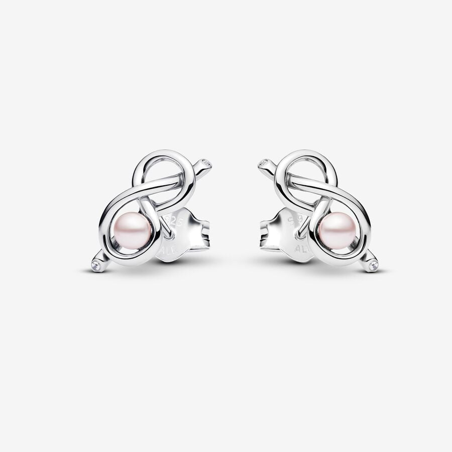 PANDORA Infinity Knot Stud Earrings 293761C01