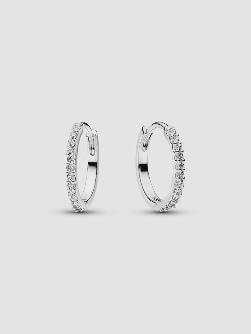 PANDORA Sparkling Mini Hoop Earrings 294649C01