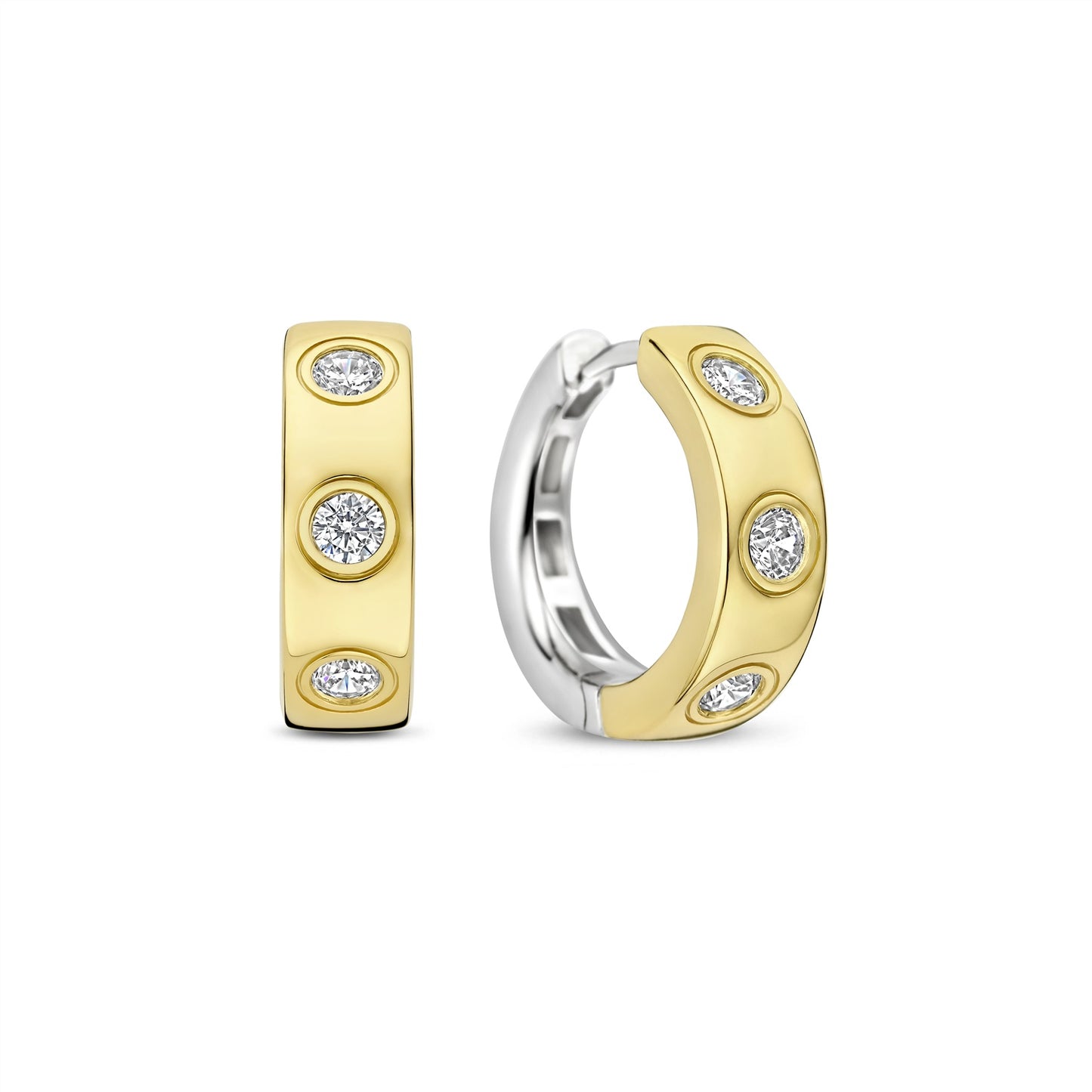 Ti Sento Classic Zirconia Hoops 78046ZY