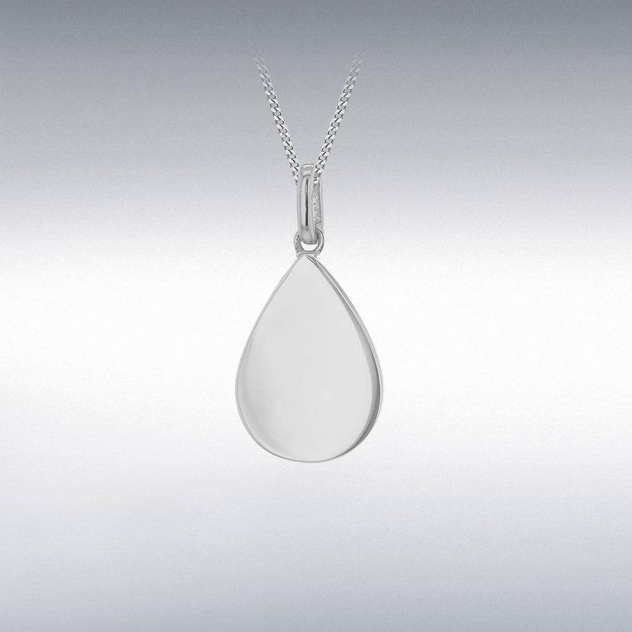 Silver Teardrop Pain Pendant