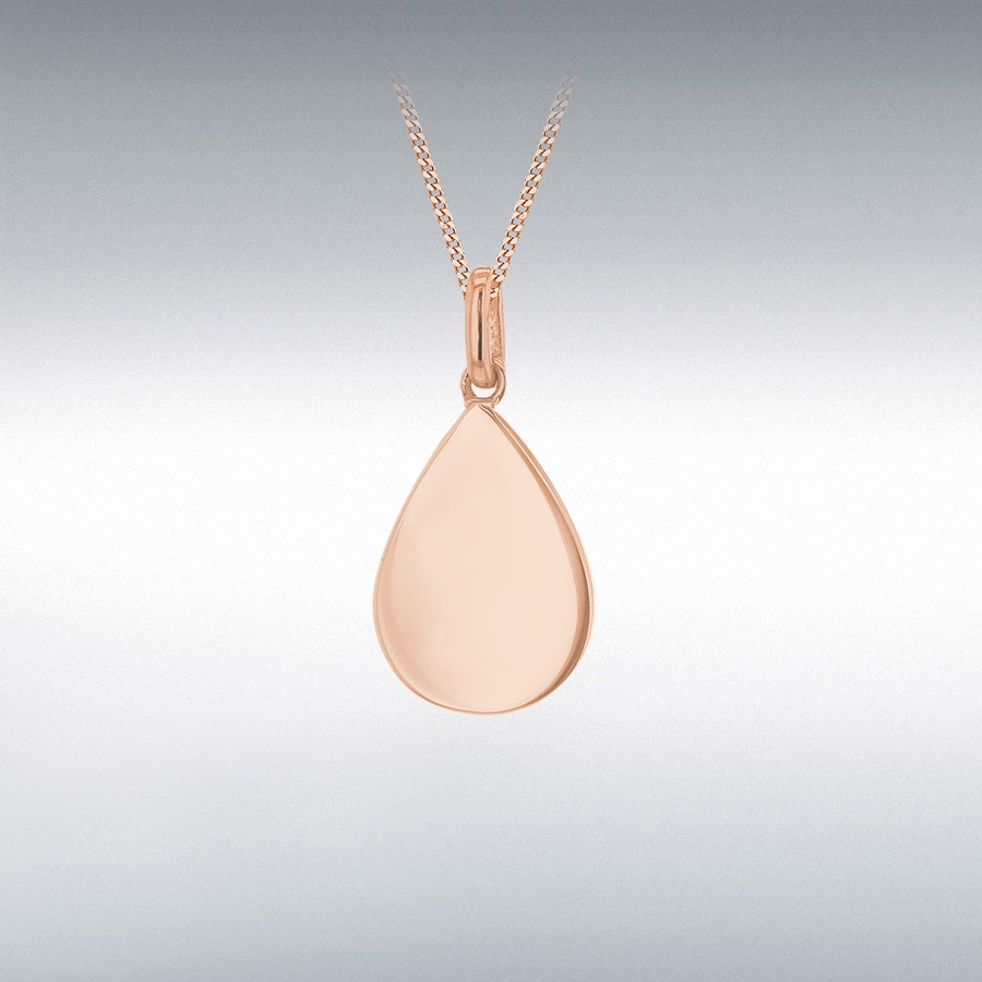 Rose Gold Plated Teardrop Pendant