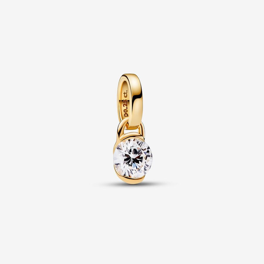 PANDORA Talisman 14k Gold Lab-grown Diamond Infinity Pendant 352868C01