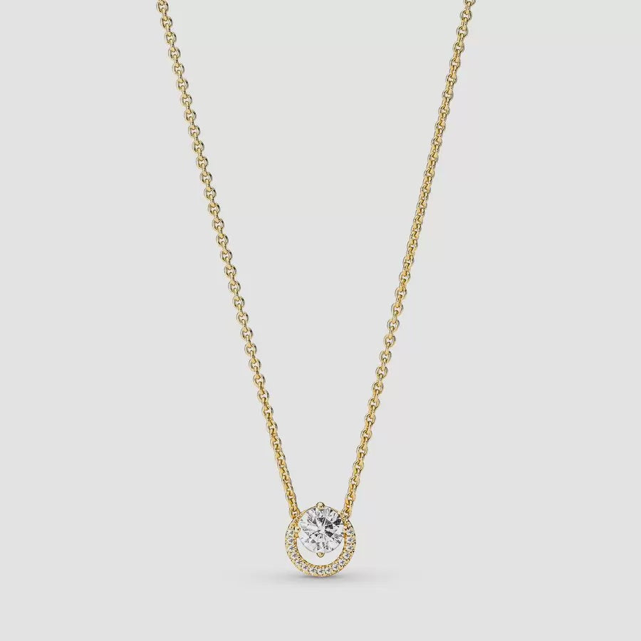 PANDORA Sparkling Round Halo Pendant Collier Necklace 361174C01-45