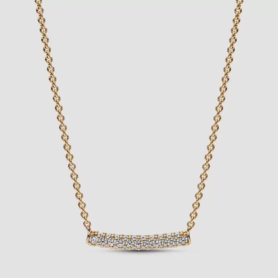 PANDORA Timeless Pavé Single-row Bar Collier Necklace 362635C01-45