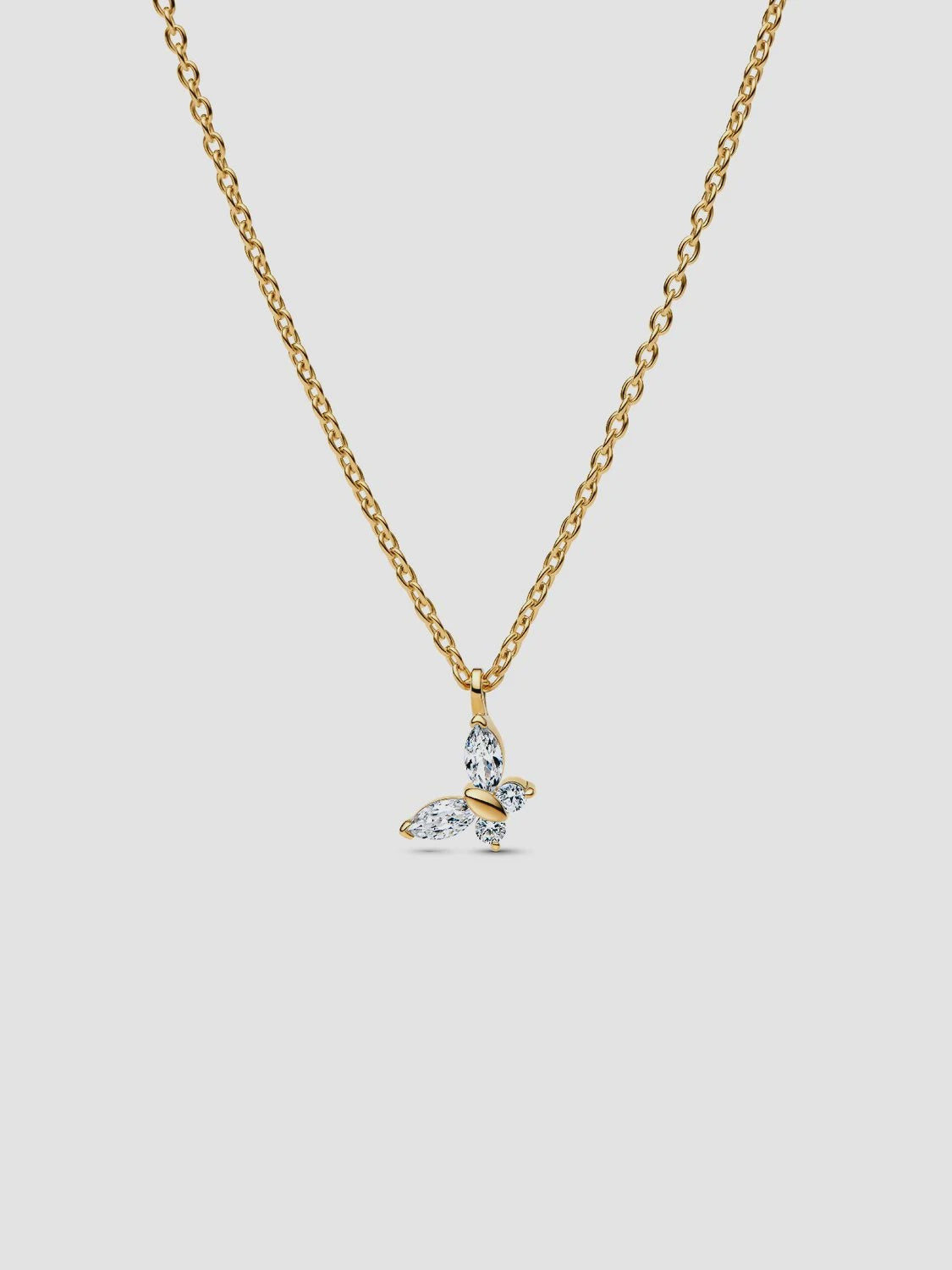 Pandora Butterfly Pendant Necklace 14k gold plating 364267C01-45