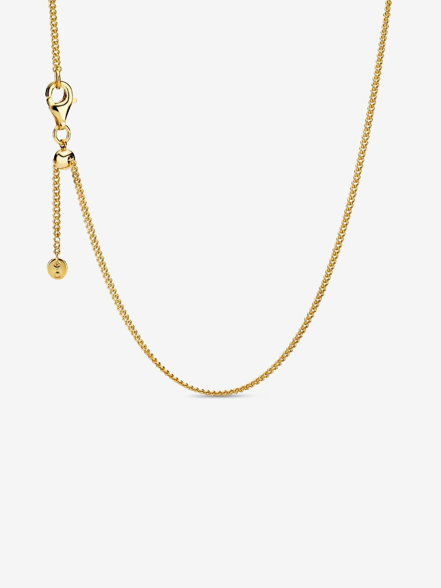 Pandora Gold Plated Curb Chain Necklace - 368638C00-60
