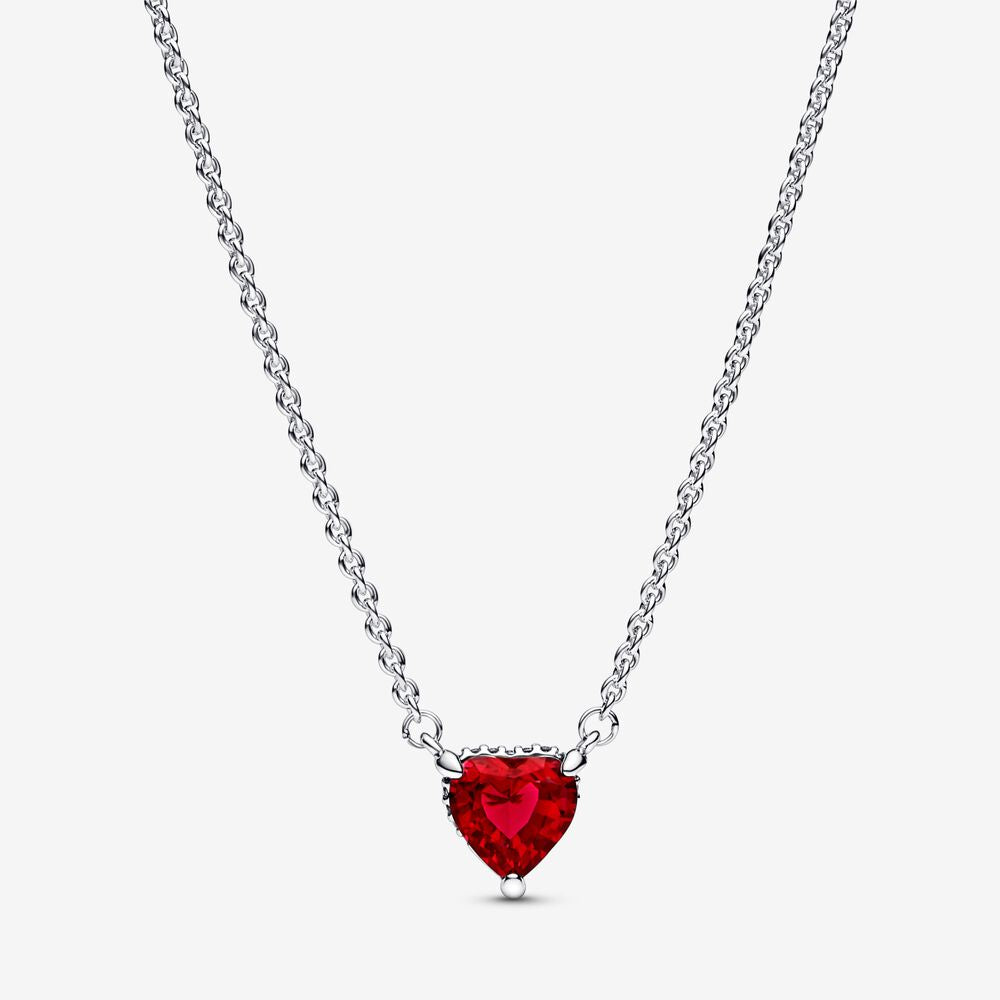 Pandora Sparkling Heart Halo Pendant Collier Necklace 392542C01-45